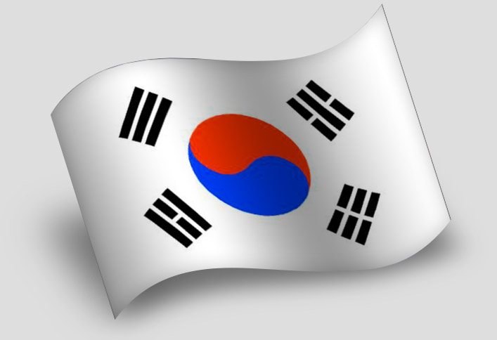 bandera de corea del sur banderas texalia bandera de corea del sur