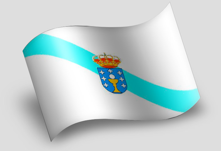 Bandera de Galicia para Interior