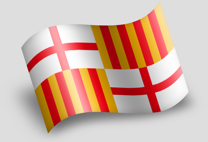 Bandera De Barcelona Banderas Texalia